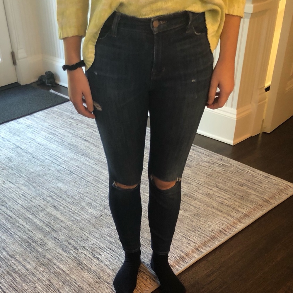 J Brand Light Wash high waste skinny jeans